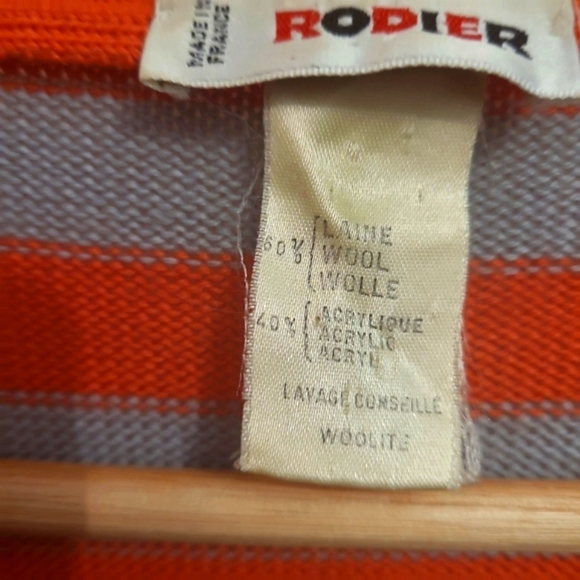 Vintage Rodier V Neck Wool Blend Cardigan - Picture 5 of 5